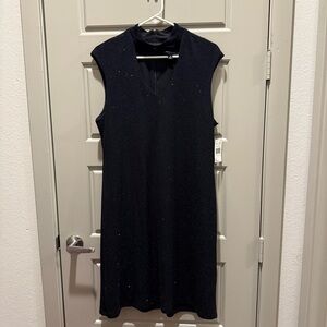 RN‎ Studio Ronnie Nicole Black Sparkle Sheath Dress Size 16 NWT